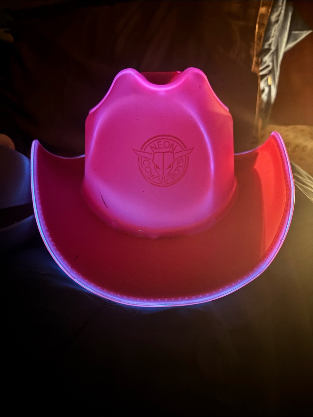Neon Cowboys party hat